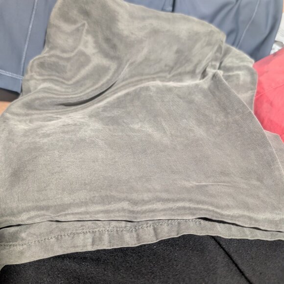 Eileen Fisher | Sandwashed Twill Wide Trouser Pant In Grove Green - Picture 12 of 12